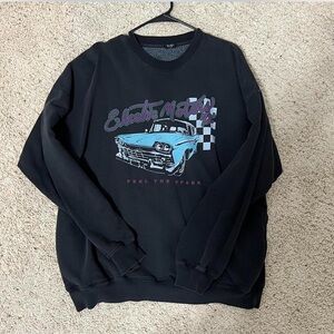 Brandy Melville/ John Galt electric motors oversized sweatshirt